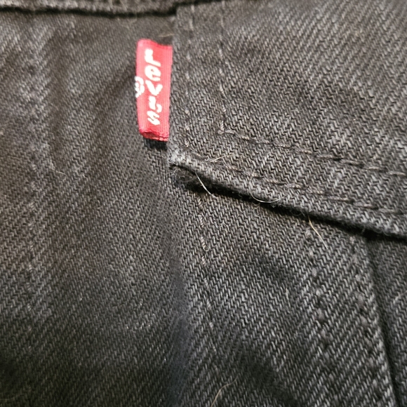 Vintage Levi's Black Denim Trucker Jacket Men’s Size M USA Made 70507-0259 - Picture 2 of 5